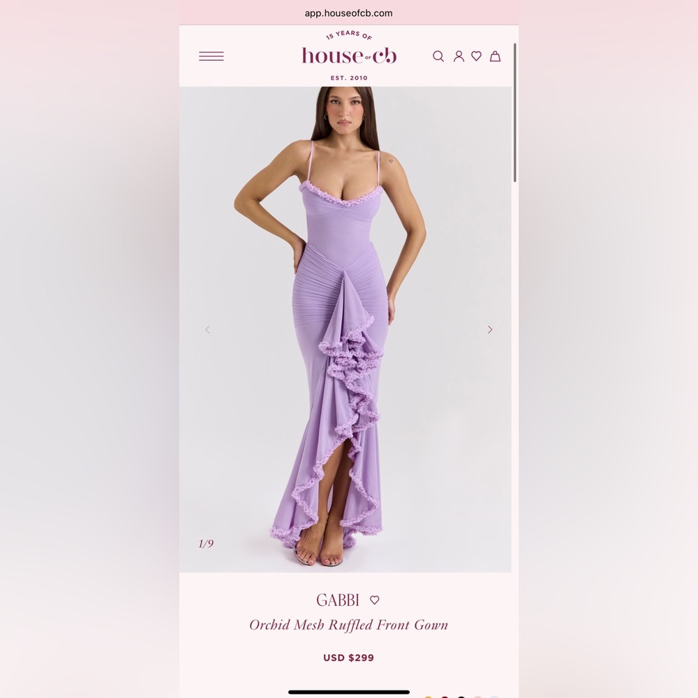 House of CB Orchid High Low Dress